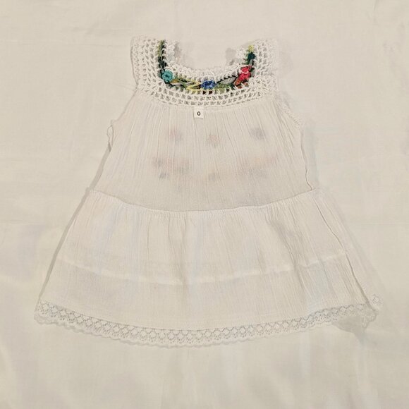 NWOT Handmade Embroidered Crochet Lace Sundress Romanian Traditional Folk Design - Picture 9 of 10